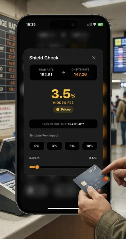 NomadCalc mobile — check hidden fees and bad rates